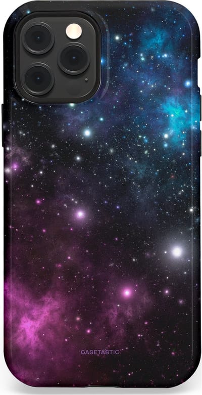 Casetastic Hoesje Geschikt voor Apple iPhone 12/12 Pro Magsafe - Stijlvolle Beschermende Duo-layer Case - Nebula gloed