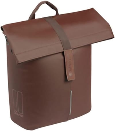 Fietstas Shopper - Stadstas Bagage - Boodschappen Doen - Waterafstotend Materiaal - 16 Liter - Zwart