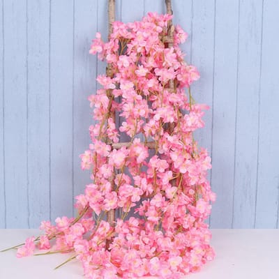1,8m 256 Gesimuleerde Kunstmatige Sakura Bloemslinger Hangende Ranken voor Lente Huis Kamer Bruiloft