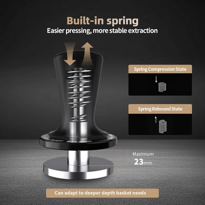 Professionele Espresso Tamper 54mm - Zelfnivellerend Koffiezetapparaat Accessoire