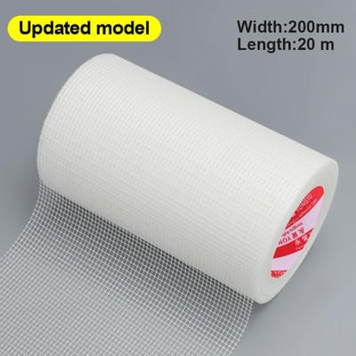 20M Glasvezel Gaasband voor Muurreparatie Zelfklevende Gipsplaat Voegband Alkali Bestendig Scheurpreventie voor Interieur etc. 20M