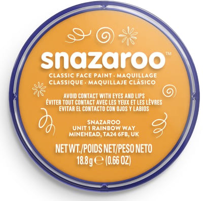 Snazaroo 1118244 - Ochre Yellow - 18ml Aqua Schmink & Kinderschmink voor Kinderen en Volwassenen