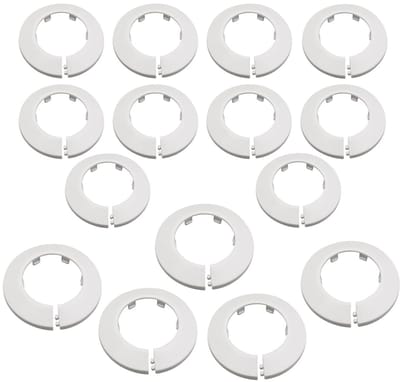 Dailygoods- Radiatorafdekking 10 Stuks - Kunststof Buisafdekkingen - Hittebestendig PVC - Buisstoppen 20/25 mm - Esthetische Verbetering - Lange Levensduur - Buisafdekking