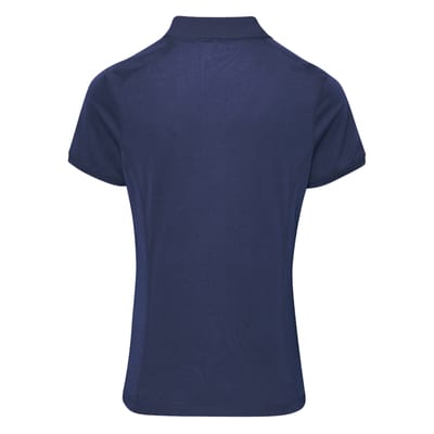Premier Dames/dames Coolchecker korte mouw Pique Polo T-Shirt (Marine)