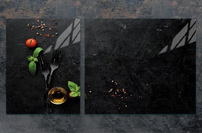 TMK ArtDeko - Snijplank - Glas - 100x52 cm - Schist Kleur