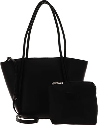 SEIDENFELT MANUFAKTUR Schoudertas Lyngby Shopper Black Zwart
