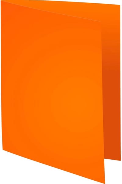 Exacompta 5x FOREVER 220-Pak van 100 dossiermappen 220g/m2 24x32cm voor A4. - Oranje - 410007E