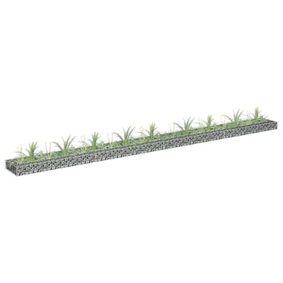 vidaXL - Gabion - plantenbak - verhoogd - 360x30x10 - cm - gegalvaniseerd - staal