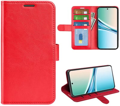MobyDefend Hoesje - Geschikt voor Xiaomi Redmi Note 15 5G - Wallet Book Case (Sluiting Achterkant) - Rood
