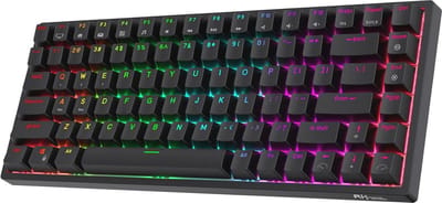 Draadloos Bluetooth 2.4Ghz Mechanisch Gamingtoetsenbord met RGB Verlichting en Hot-Swap Schakelaars - 80% TKL Ontwerp
