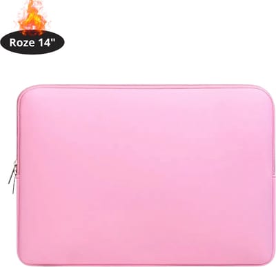 Nivard Laptoptas Schokbestendig - Laptop Sleeve - Rugtas - Schoudertas - Laptoshoes - Kantoortas - Dames & Heren - 14 Inch - Roze