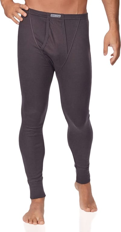 Timone Heren Thermobroek - Sport - Sporbroek - Lang - Katoen - TI-SS-Pants-114 - Grafiet - L