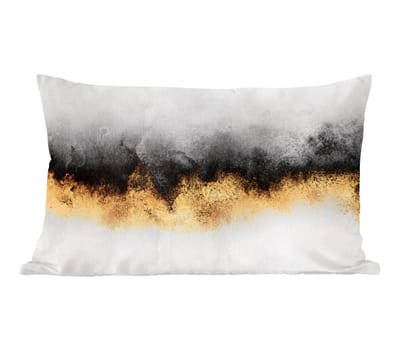 Sierkussens - Kussentjes Woonkamer - 60x40 cm - Goud - Chic - Abstract - Zwart - Wit - Luxe