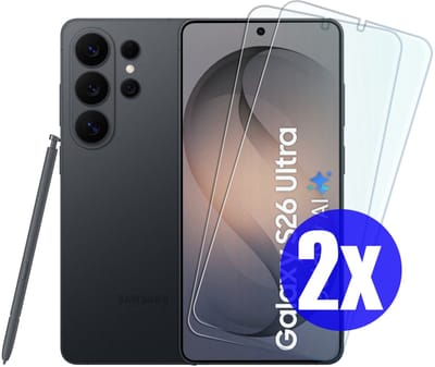 Screenprotector geschikt voor Samsung S26 Ultra - Gehard Glas - Tempered Glass Armor Screen Cover - 2 Stuks