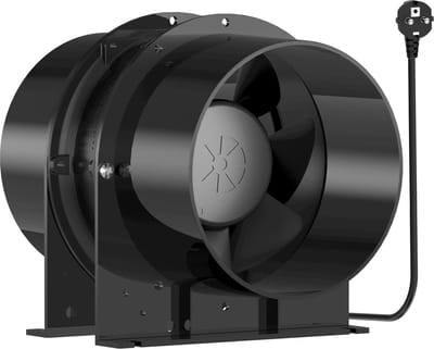Badkamer Ventilator Axiale buisventilator 150 mm geluidsarm 323 m³/u - kanaalventilator energiebesparend - voor keuken garage kweektent