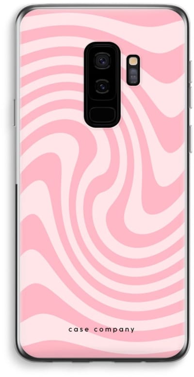Case Company® - Hoesje geschikt voor Samsung Galaxy S9 Plus hoesje - Swirl Roos - Soft Cover Telefoonhoesje - Bescherming aan alle Kanten en Schermrand