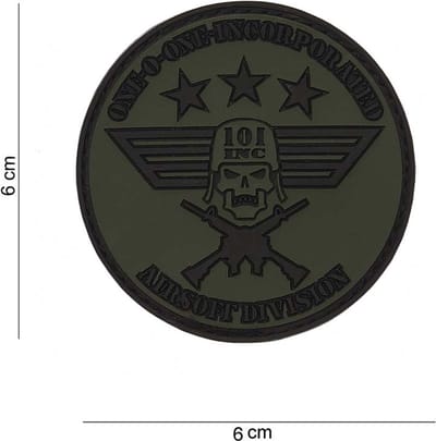Embleem 3D Pvc 101 Inc Rond Klein  13048