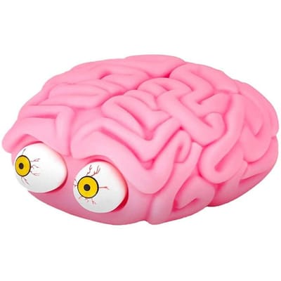 Hersenen Stressballen Knijpen Ooguitpuilend Fidget Speelgoed Stress en Angst Verlichtingsbal Halloween Kerstmis Leuk Cadeau voor Tieners Volwassenen