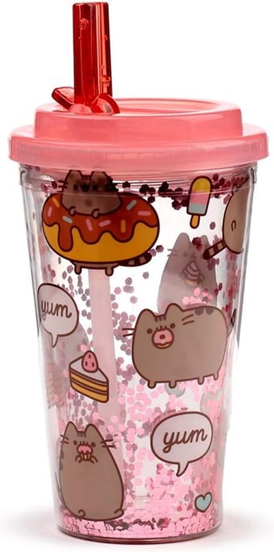 Beker - Pusheen Foodie - Cake&Icecream - Breukbestendig/Dubbelwandig - Poptop Cover - Ecozen - 500ml
