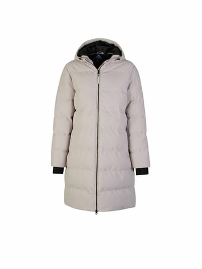 BJØRNSON Thordis Parka Winterjas Dames - Winddicht - Maat 54 - Beige