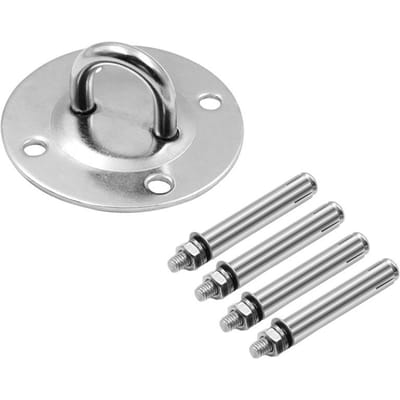 Zware Schommelhaken RVS Hangmat Muurmontage Ankerhaken met 4 Schroeven Lucht Yoga Zandzak Schommel Gym Accessoires Set 1