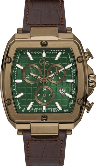 Gc Watches Spirit Tonneau Y83002G5MF - Herenhorloge - Ø 44 MM