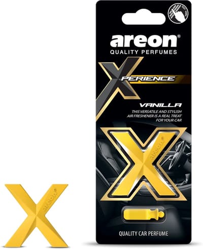 Areon Xperience Vanilla Autoparfum – Zoete Vanille Auto Luchtverfrisser voor Ventilatierooster met Langdurige Geur