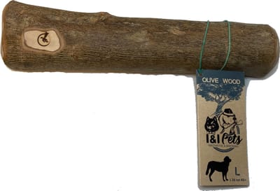 I & I Pets - Olive wood/ Olijf hout - honden duurzaam/ natuurlijk kauwhout/ kauwwortel - Maat L