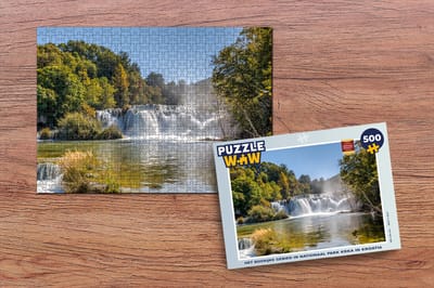 Puzzel Het bosrijke gebied in Nationaal park Krka in Kroatië - Legpuzzel - Puzzel 500 stukjes