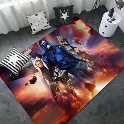De M-MandalorianS Baby YodaS Kamer Matten Goedkoper Antislip Modern Woonkamer Balkon Bedrukte Huishoudelijke Tapijten 40x60cm