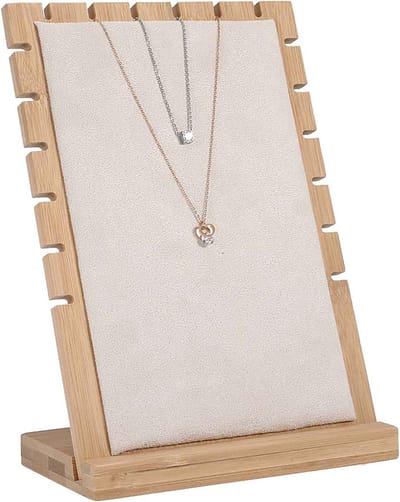 Houten Sieradenstandaard - Organizer voor Halskettingen en Armbanden, Opslagrek en Display voor Sieraden