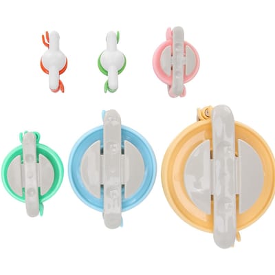 6 Pièces Tisseur de Pompons Boule de Peluche DIY Laine Fil à Tricoter Outils Accessoire de Broderie white
