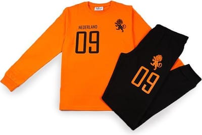 Fun2Wear - Pyjama Baby Elftal | Oranje meisjes jongens - Katoen - Maat 74