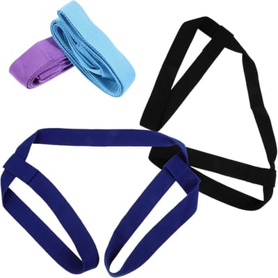 Yogamat Riemen Set - Stretchbanden Oefenbanden - Yoga Fitness Transport - Verstelbare Draagband - 150cm Lengte - Afgebeeld