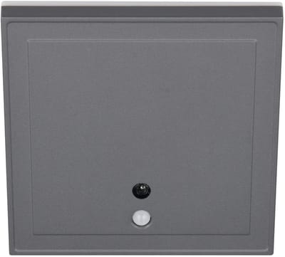 REALITY FORTALEZA - Wandlamp - Antraciet - incl. 1x SMD 2 W - Bewegingssensor - Schemersensor - USB-aansluiting - Wandmontage - Oplaadbaar - Snoerloos - Indirecte verlichting - Niet dimbaar - Orientatielicht - Buitenverlichting - IP54