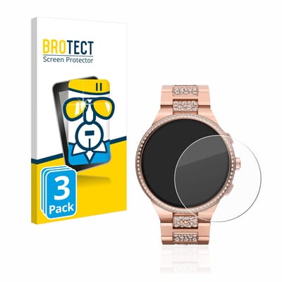 BROTECT - Glas Screenprotector voor Michael Kors Camille Gen 6 MKT5147 - Gehard Beschermglas 9H 3 Stuks