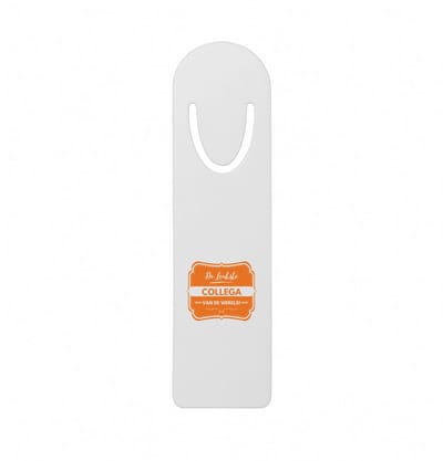Hacebo® - De leukste collega metalen boekenlegger - Collega - beste collega - werk - afscheidscadeau - verjaardagscadeau - kado Bladwijzer boekenleggers - 12.7 cm x 3.2cm