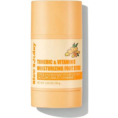 SlowSunday Kurkuma & Vitamine C Hydraterende Voetstick, Voetverzorging, Voetspa, Voetbalsem, Voeten & Knieën & Lichaam, Voedt en Verzacht, Voor Droge, Gebarsten Huid, K Beauty, Geschikt Voor Zomer & Herfst, Y2K, Ideaal Voor Feestjes, Terug Naar School
