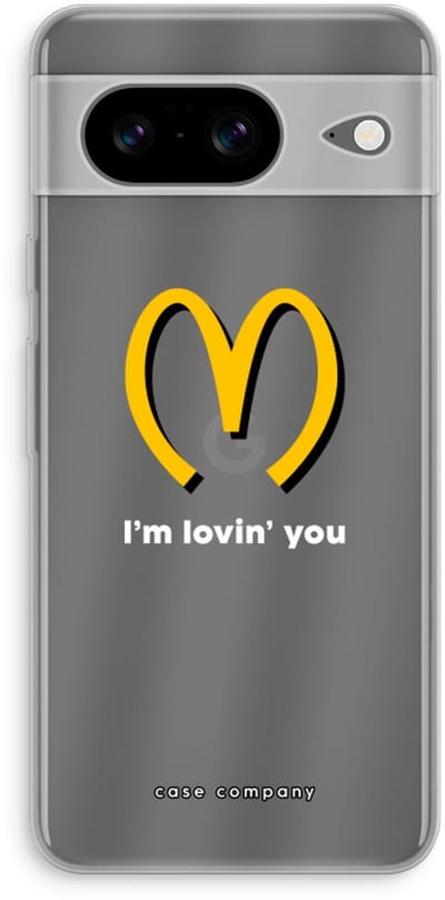 Case Company® - Hoesje geschikt voor Google Pixel 8 hoesje - I'm lovin' you - Soft Cover Telefoonhoesje - Bescherming aan alle Kanten en Schermrand