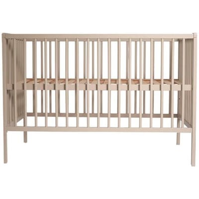 Prénatal Ledikant Elfin - Babykamer - Ronde spijl - Taupe bruin - 60 x 120 cm
