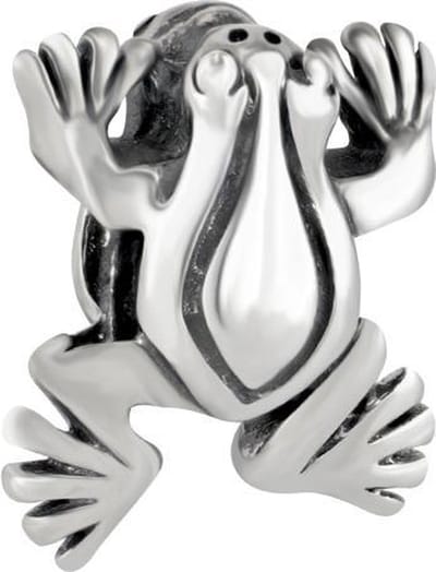 Quiges 925 - Zilveren - Bedels -Sterling zilver - Beads - Kikker Kraal Charm - Geschikt – voor - alle bekende merken - Armband Z097