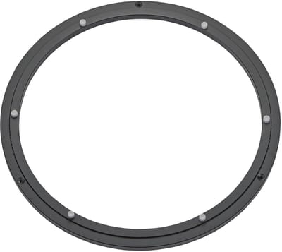 Aluminium draaiplateau, zwart Ø 448 mm, belastbaar tot 350 kg, robuuste draaikrans, kogelgelagerd, roestvrij Draaiplateau voor draaiplateaus
