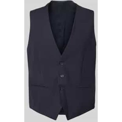 Bodywarmer met v-hals en strookzakken
