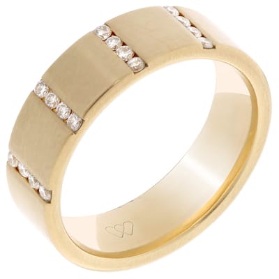 Orphelia RD-B3304/6/DJ/54 - Ring - geelgoudkleurige 18 Karaat - Diamant 0.19 ct