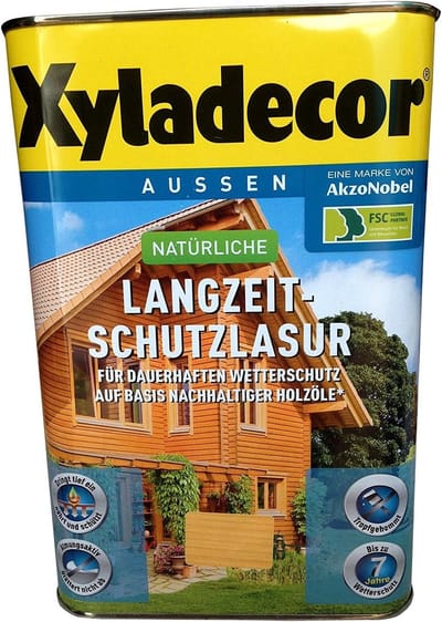 Xyladecor Langzeitschutzlasur – Houtbeits voor buiten – Kleurloos (Farblos) – 2.5 L