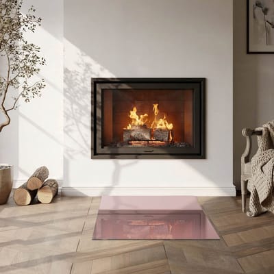 Coloray Vloerplaat Houtkachel - Plaat onder Houtkachel - 60 cm x 60 cm - Kachel Onderplaat - Roze Vloerplaat Kachel - Onderplaat - Onderplaat Kachel - Houtkachel Vloerplaat - Onderplaat Voor Houtkachel