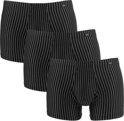 JBS heren 3P microfiber boxers stripe zwart