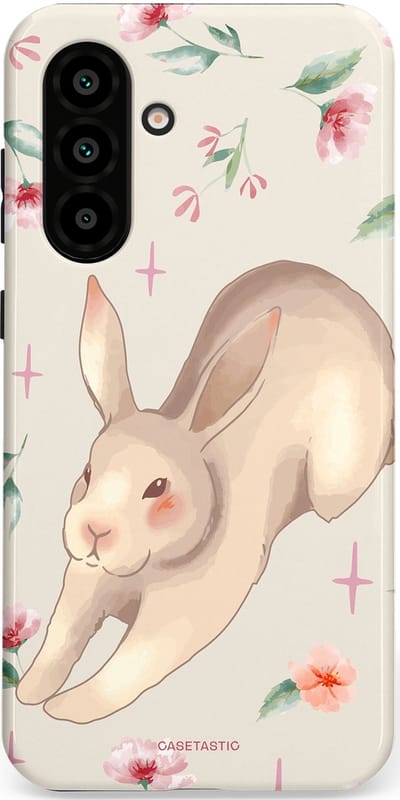 Casetastic Hoesje Geschikt voor Samsung A56 / A36 - Stijlvolle Beschermende Duo-layer Case - Lief konijntje