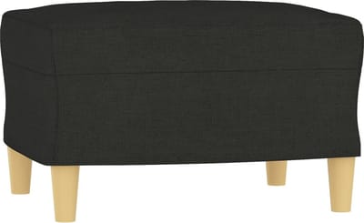 vidaXL - Voetenbank - 60x50x41 - cm - stof - zwart