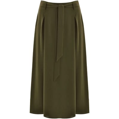 Vrouwelijke crêpe rok Mat Fashion Αirwashed